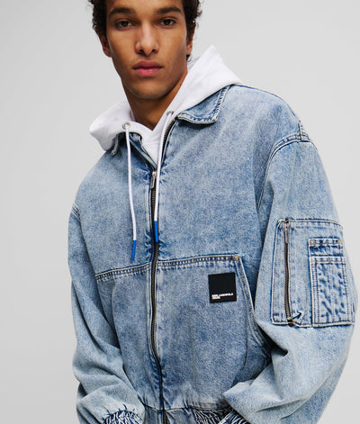 KARL DENIM BOMBER JACKET