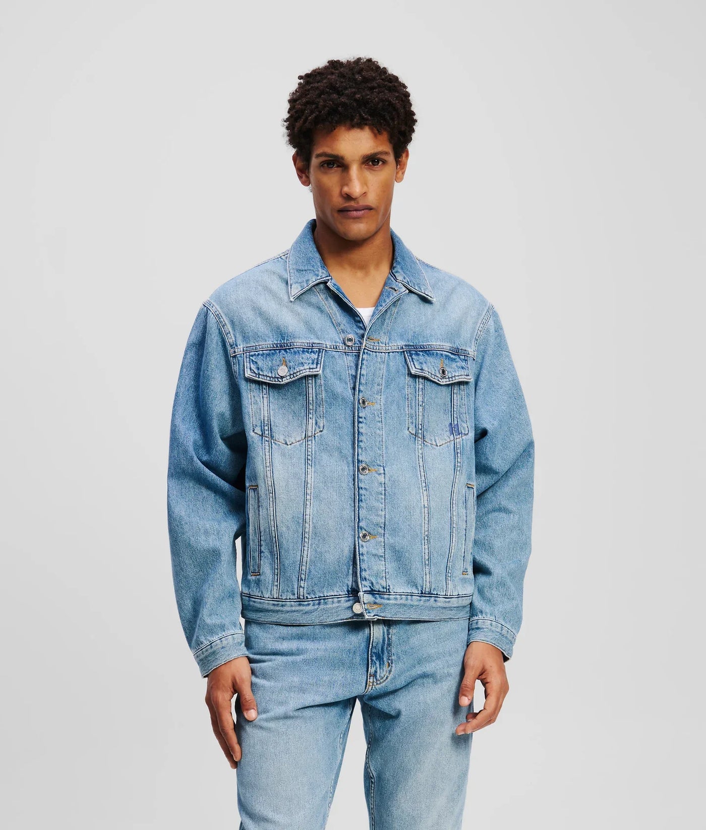 KARL MONOGRAM DENIM JACKET