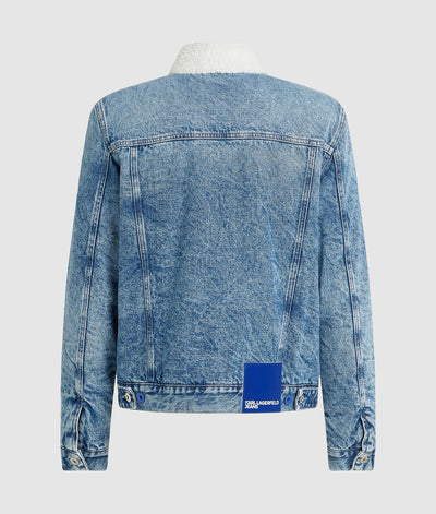 KARL SHEARLING DENIM JACKET