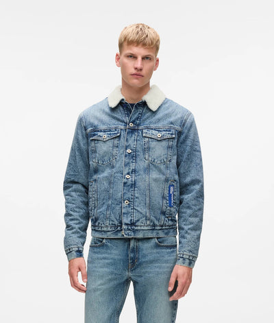 KARL SHEARLING DENIM JACKET