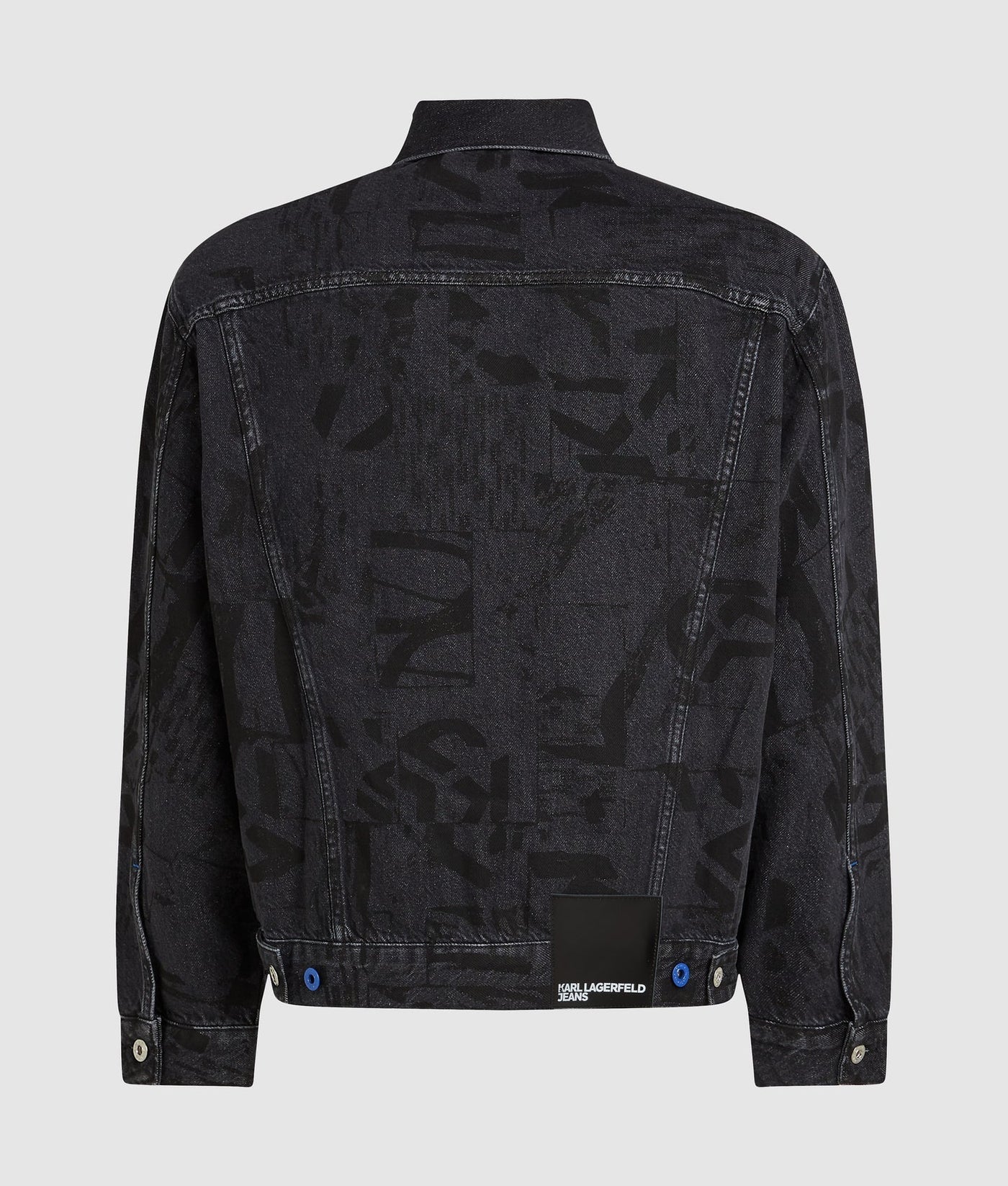 KARL ALL-OVER MONOGRAM DENIM JACKET