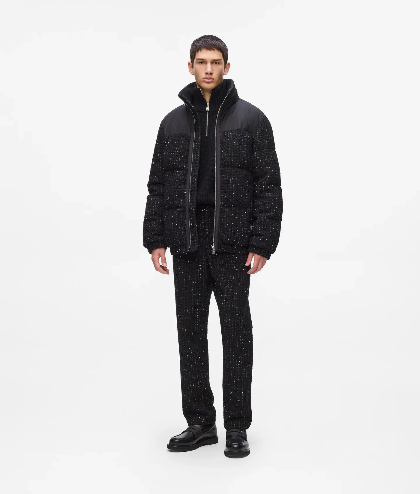KARL BOUCLE PUFFER JACKET