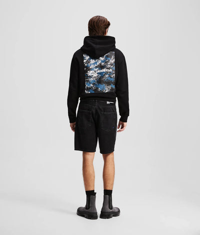 KARL RELAXED DENIM SHORTS