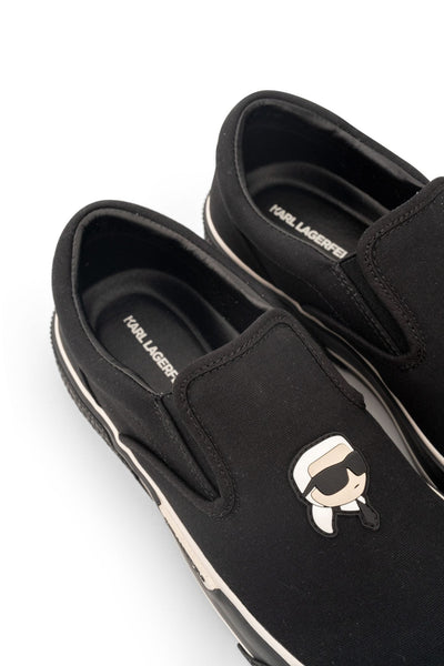 KARL KAMPUS MAX NFT SLIP ON BLACK CANVAS MONO