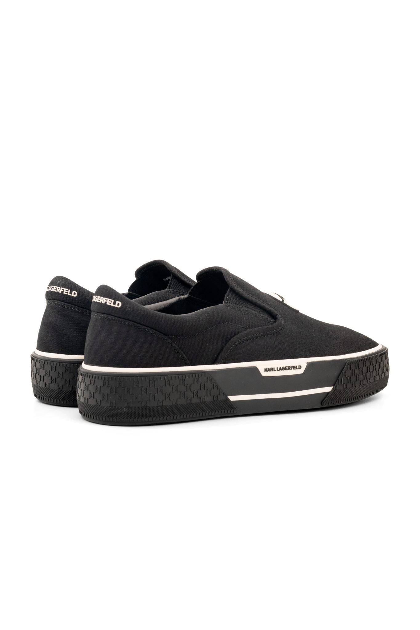 KARL KAMPUS MAX NFT SLIP ON BLACK CANVAS MONO