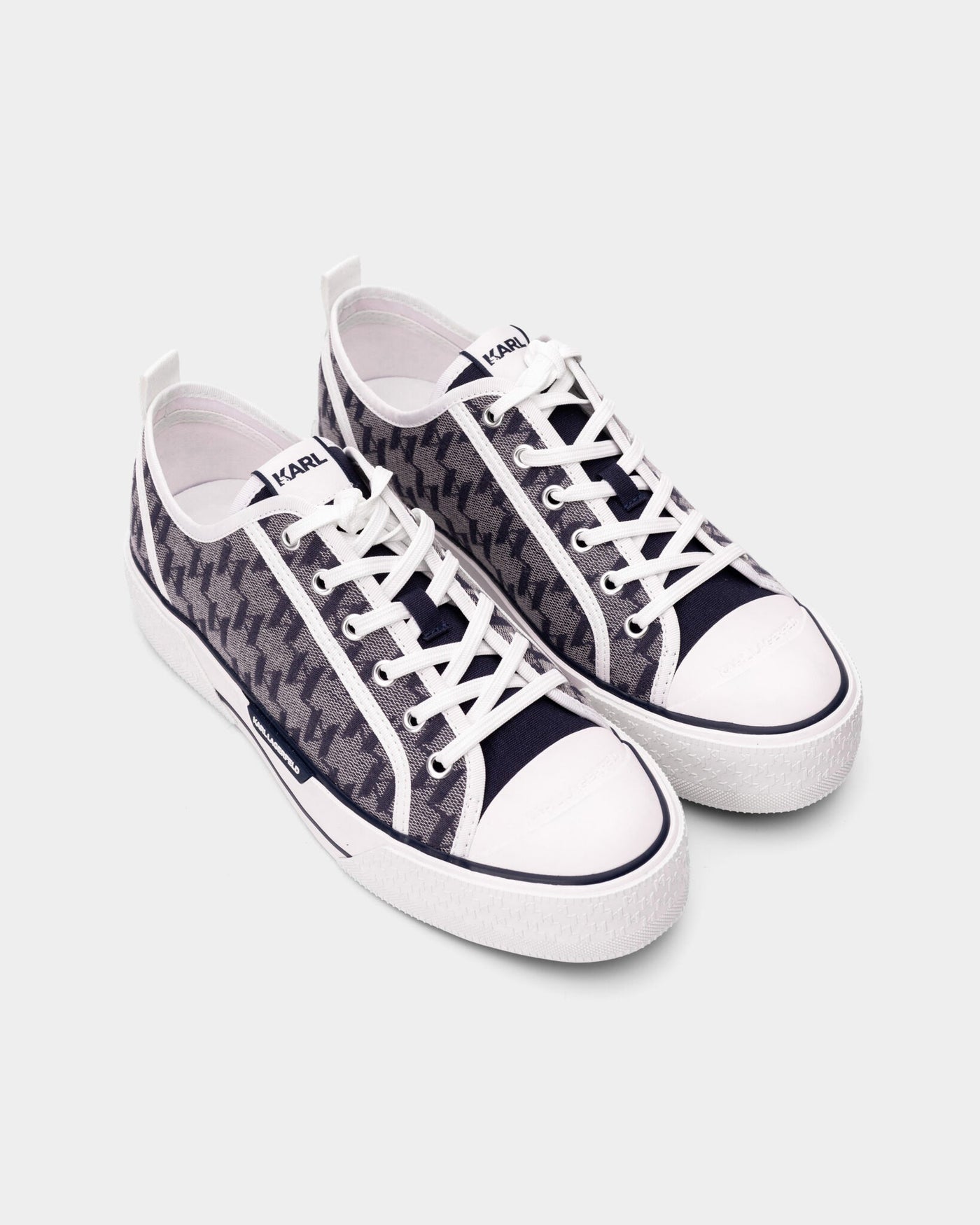 KARL KAMPUS MAX MONOGRAM LO LACE NAVY FLIGHT CHEVRON