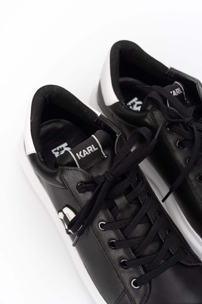 KARL KAPRI NFT LO LACE SNEAKER BLACK LTHR