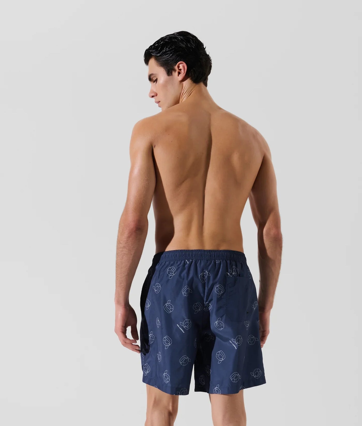 KARL IKON ALL-OVER-PRINT BOARDSHORTS