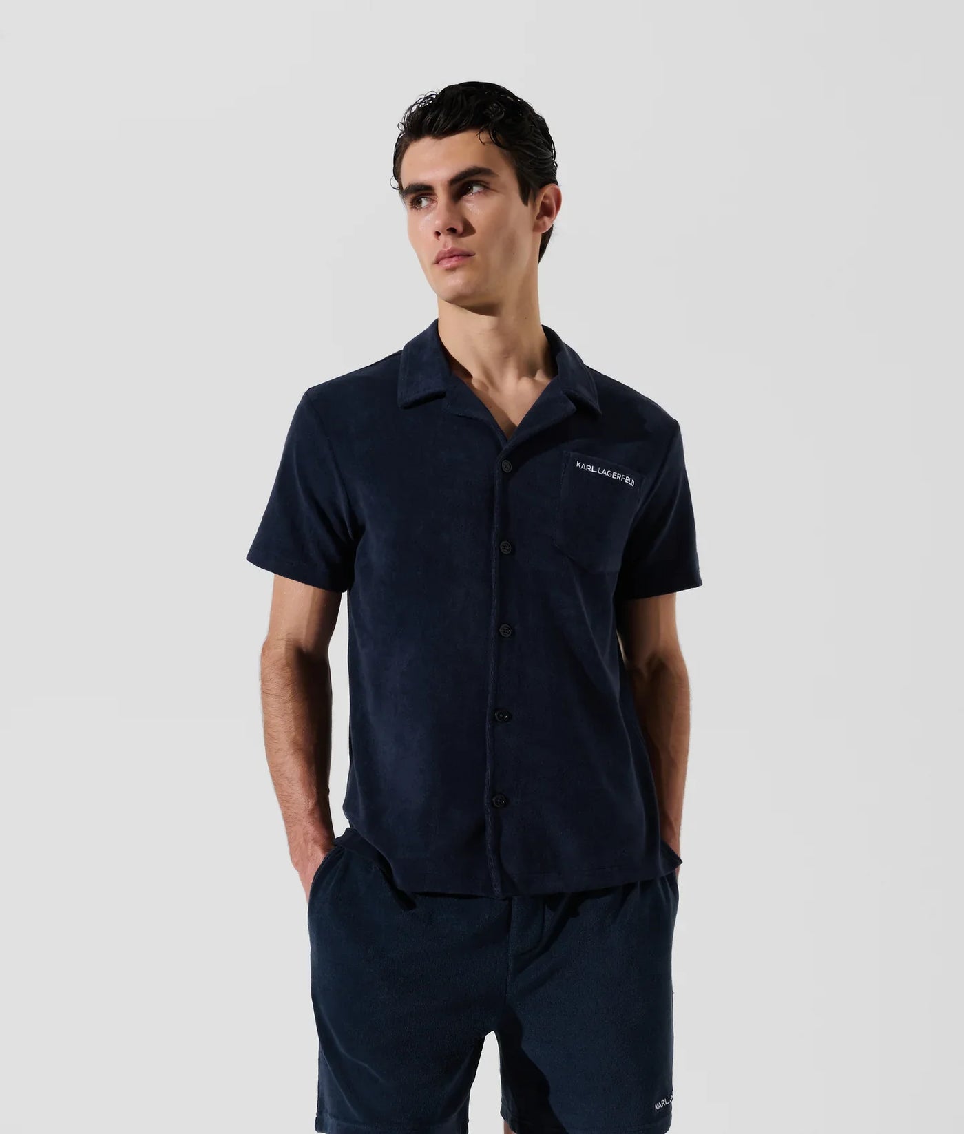 KARL LOGO TOWEL SHIRT