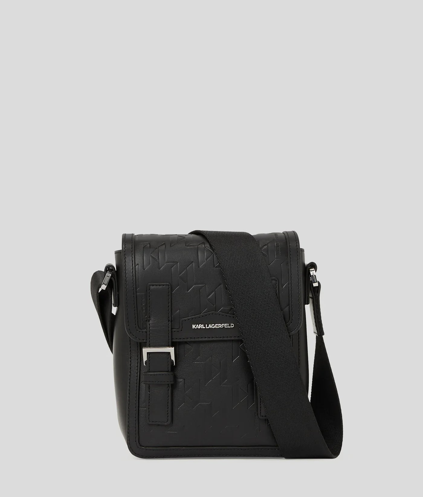KARL K/LOOM LEATHER CROSSBODY BAG