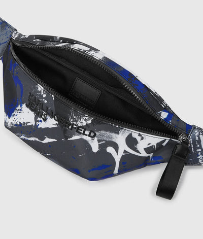 KARL GRAFFITI PRINT BELT BAG