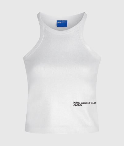 KARL COATED RIBBED TANK TOP
