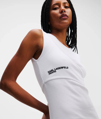 KARL RIBBED TANK DRESS