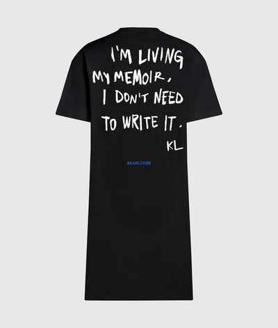 KARL QUOTE T-SHIRT DRESS