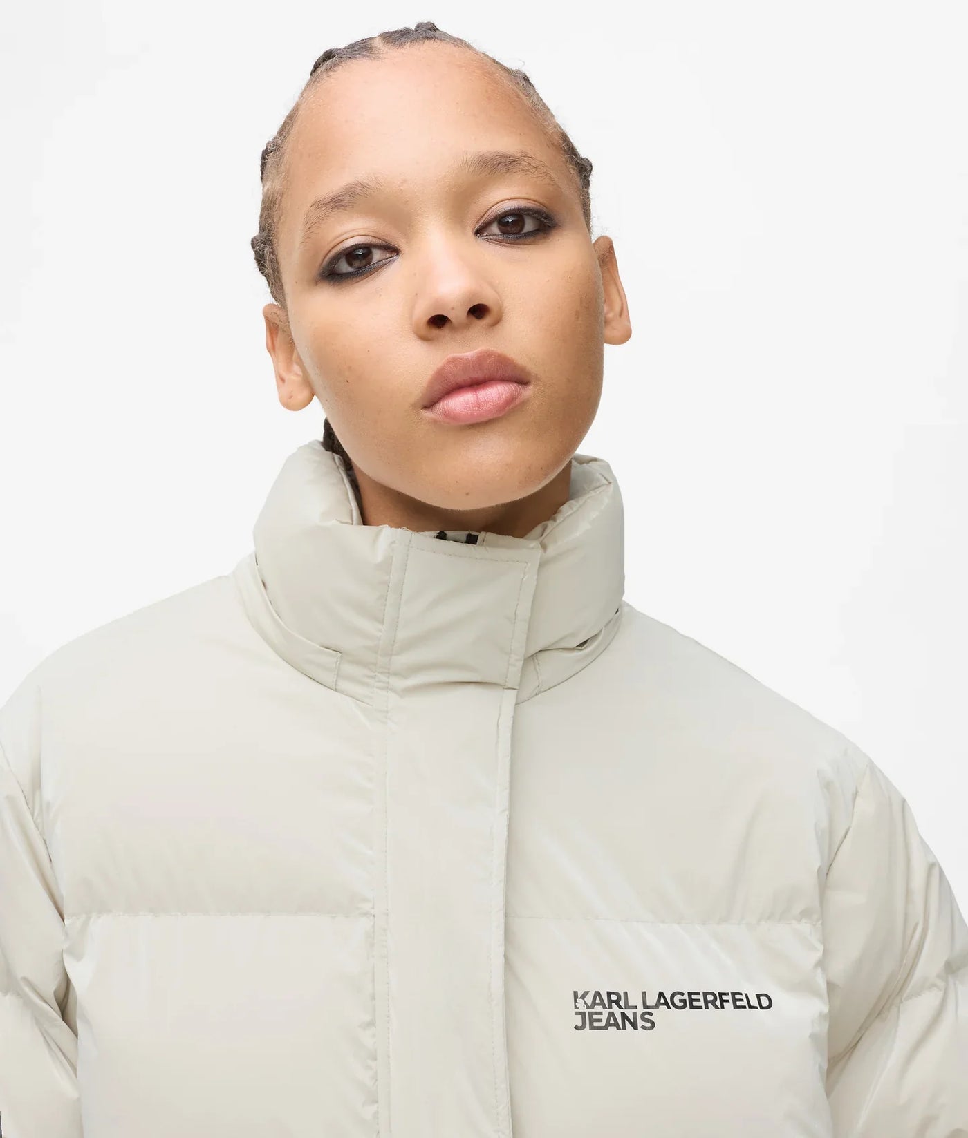 KARL PEARLISED PUFFER JACKET