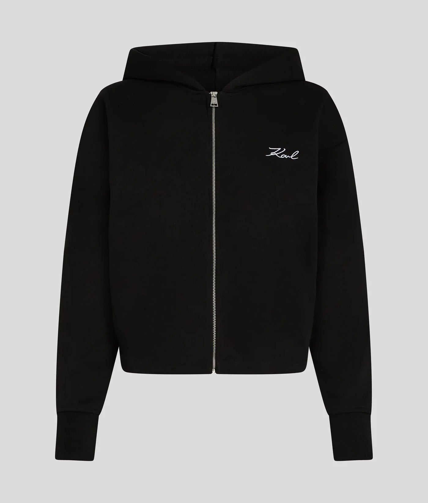 KARL SIGNATURE ZIP-UP HOODIE