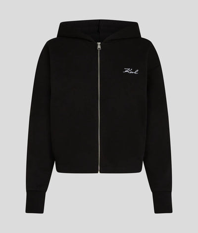 KARL SIGNATURE ZIP-UP HOODIE
