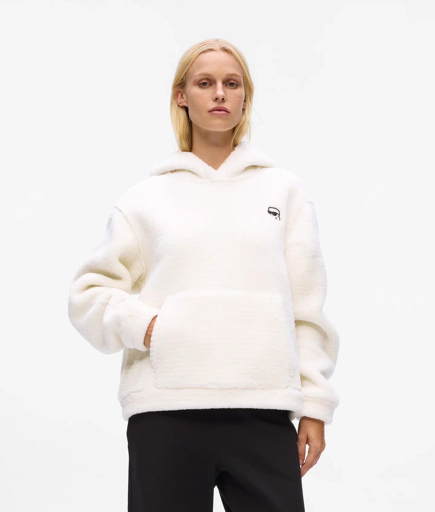 KARL IKON TEDDY HOODIE