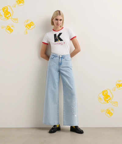 KARL DISNEY X KL WIDE LEG JEANS