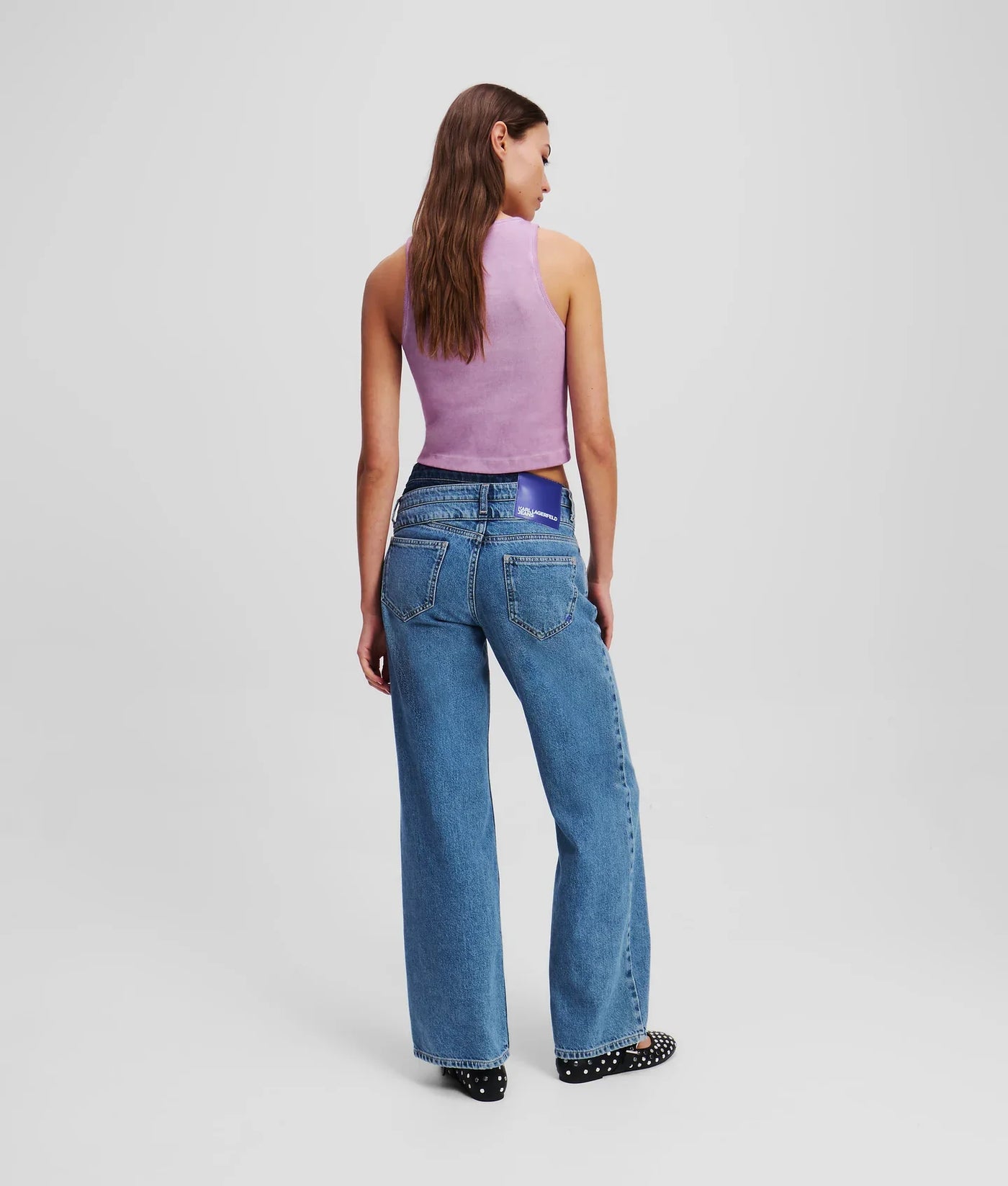 KARL DOUBLE-WAIST RELAXED JEANS