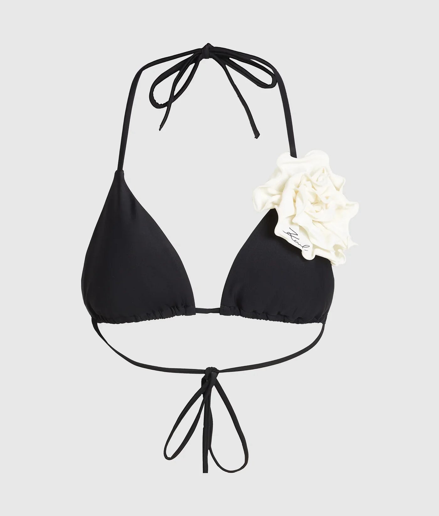 KARL FLOWER TRIANGLE BIKINI TOP