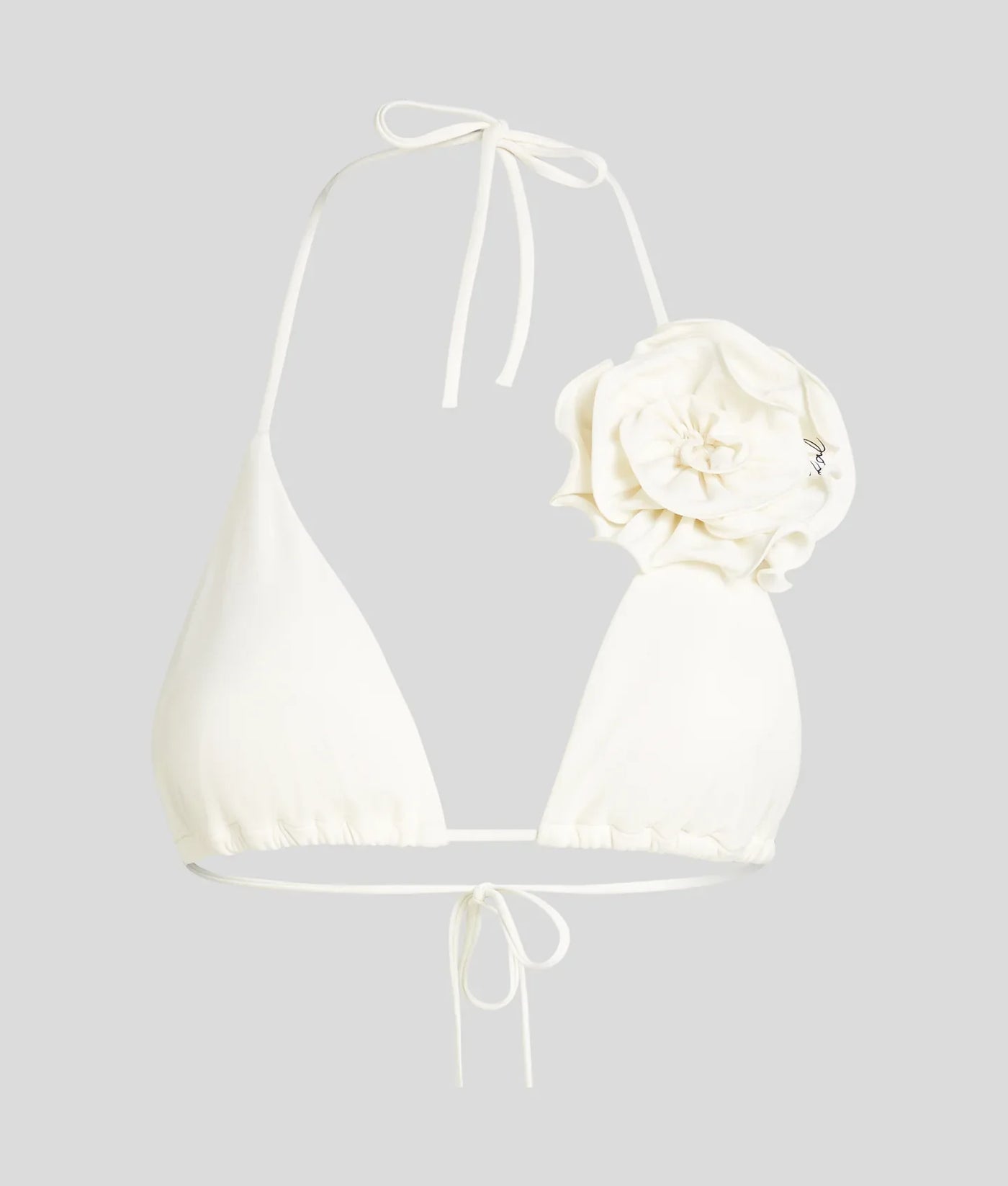 KARL FLOWER TRIANGLE BIKINI TOP