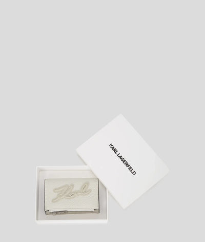 KARL K/SKUARE GRAINY SMALL WALLET