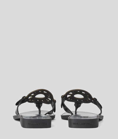 KARL RING LOGO SANDALS