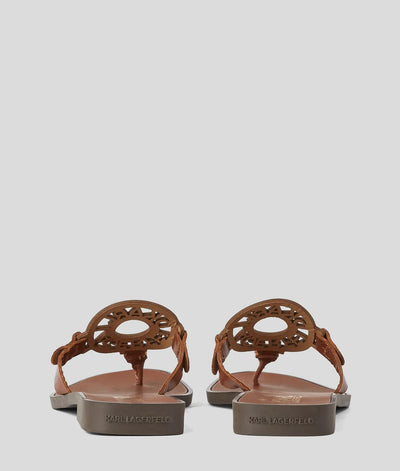 KARL RING LOGO SANDALS