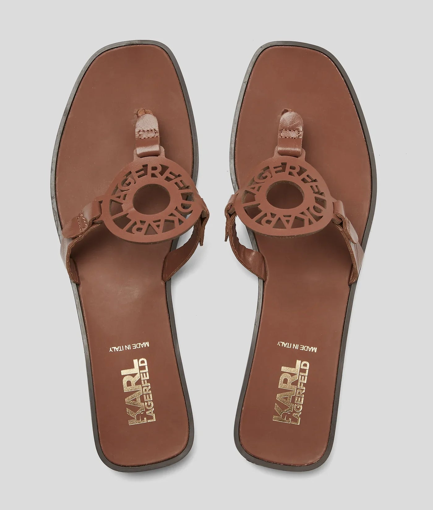 KARL RING LOGO SANDALS
