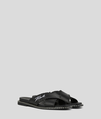 KARL SIGNATURE KLEO WHIPSTITCH SANDALS