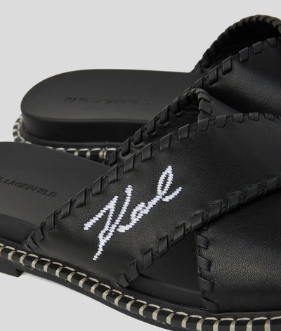 KARL SIGNATURE KLEO WHIPSTITCH SANDALS