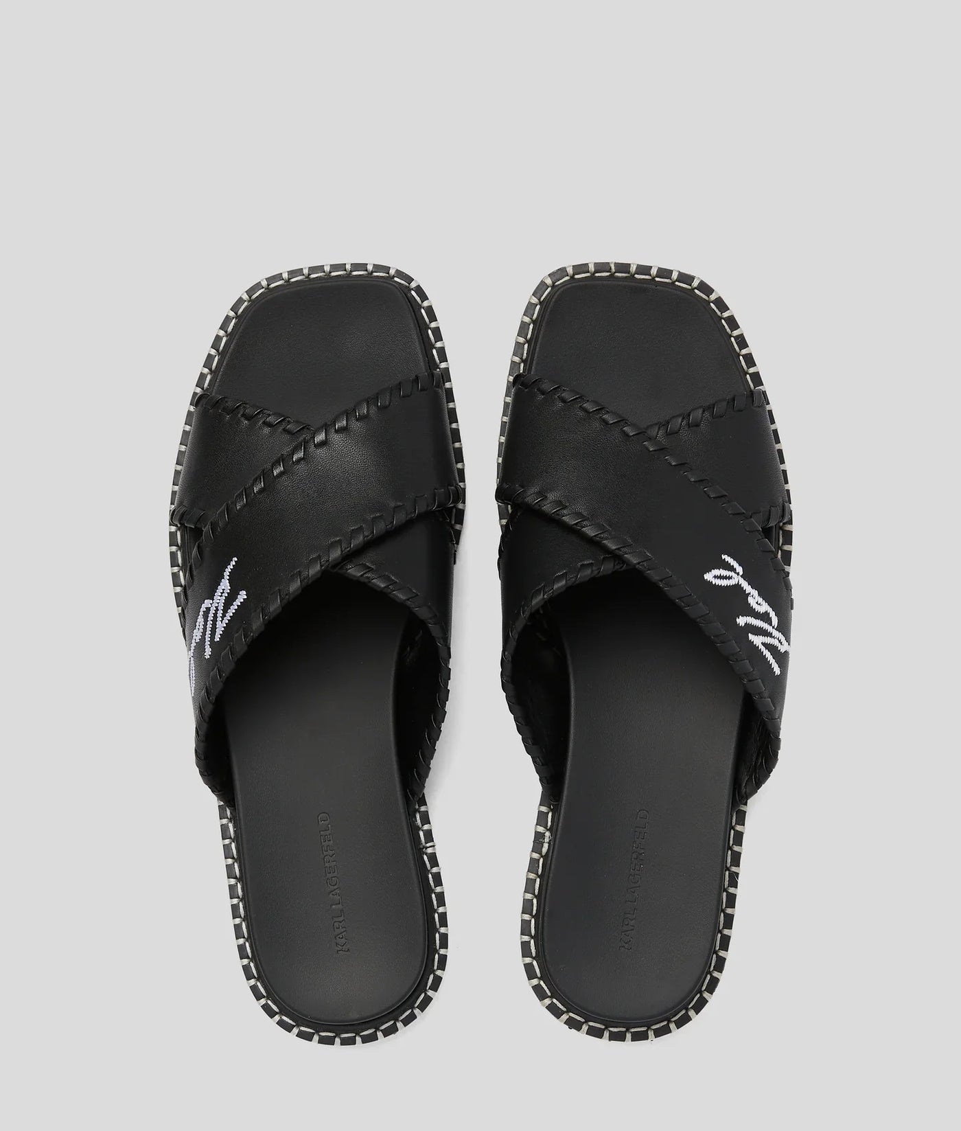 KARL SIGNATURE KLEO WHIPSTITCH SANDALS